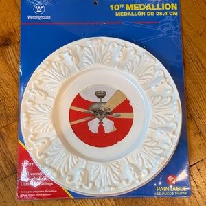 New-Westinghouse 10” Medallion for Ceiling Fan or Light Fixture